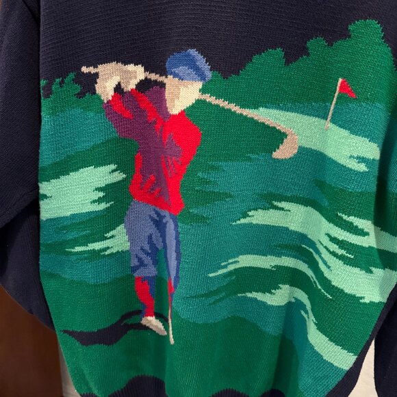 PRINGLE of SCOTLAND Vintage Golf Sweater - Picture 2 of 9
